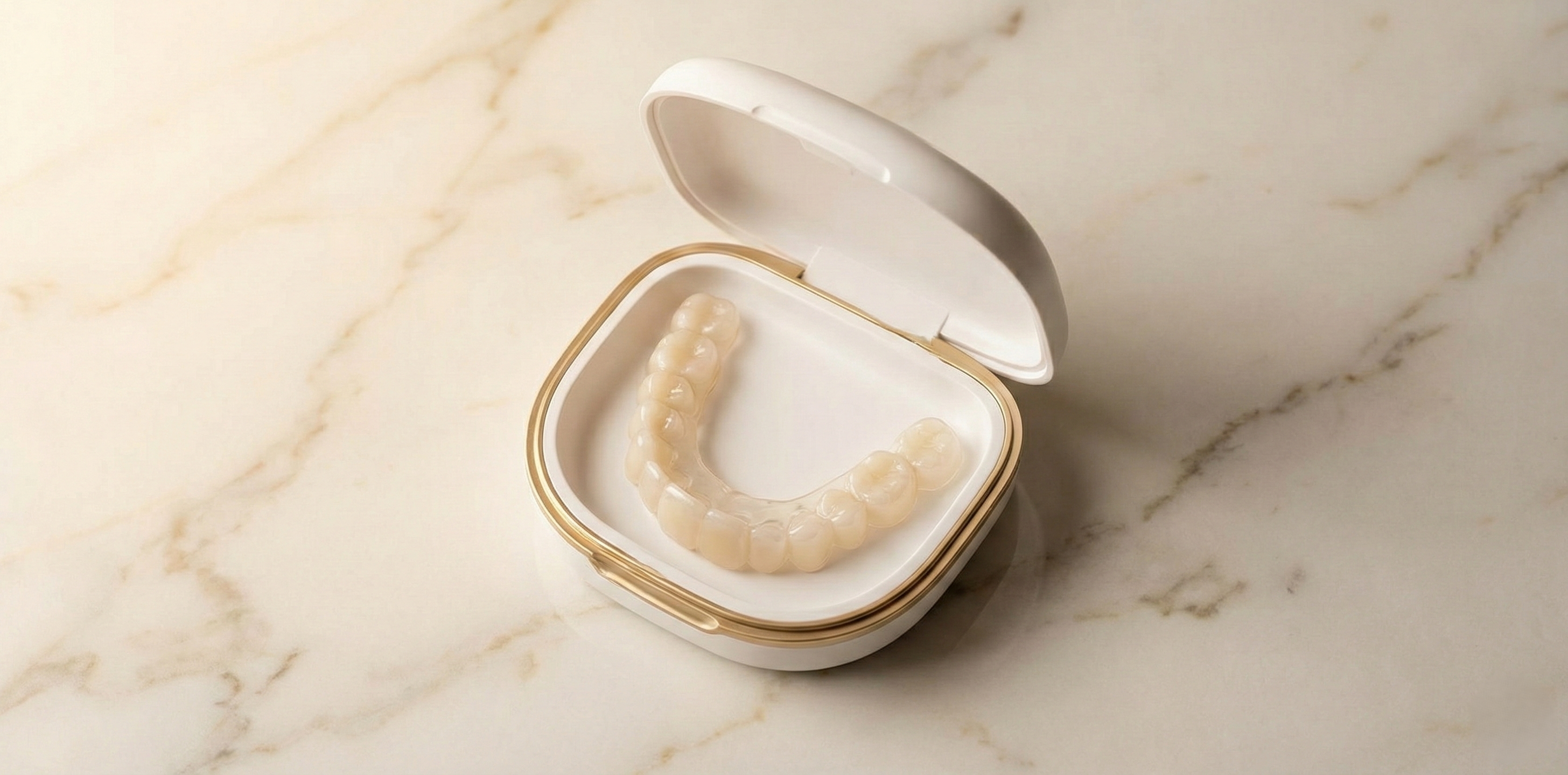 Shiny Smile Veneers custom snap-on veneers in premium carrying case